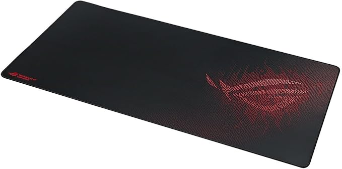ASUS ROG Sheath BLK LTD Gaming Mouse Pad – 35.4” x 17.3", Extra-Large Surface, Black, Ultra-Smooth for Precise Mouse Control, Anti-Fray Stitched Edges, Non-Slip Base