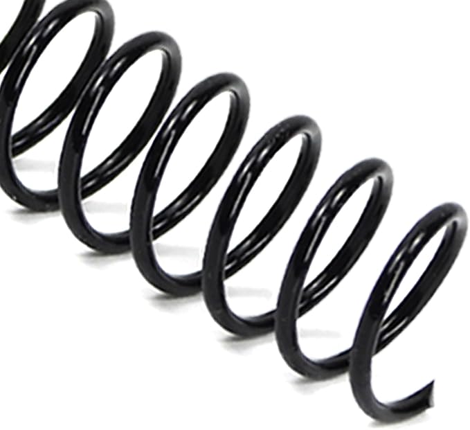 Rayson 22.2mm Plastic Spiral Coil Binding 3:1 Pitch, 7/8 inch, 190 Sheets Capacity Black Coil Binding Spines - Versatile for Office and Educational Tasks, Pack of 50