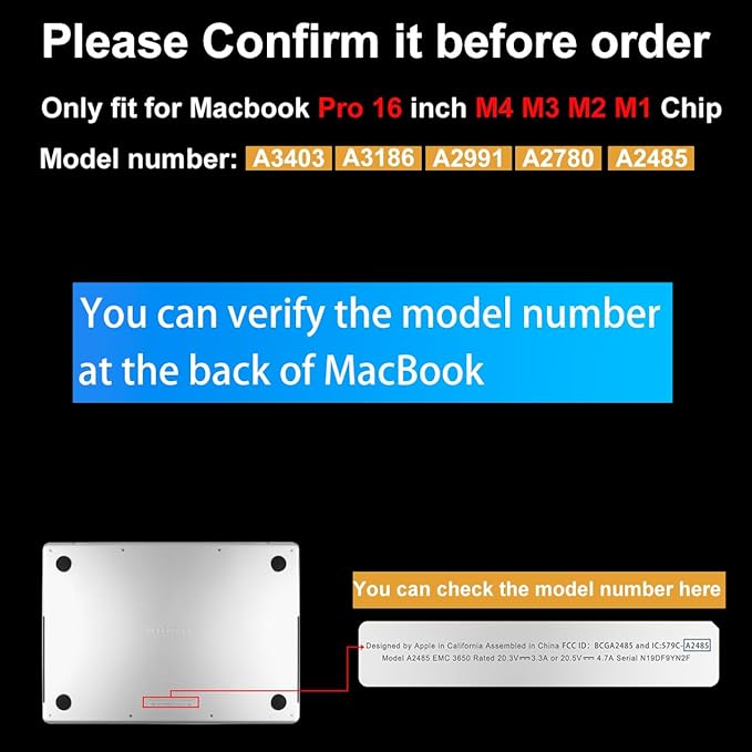 Teryeefi Case Cover for MacBook Pro 16 Inch M4 M3 M2 M1 (2025 2024-2021 Release) A3403 A3186 A2485 A2780 A2991 Model, Matte PC Hard+Keyboard Cover+Screen Protector+Type C Adapter, Yellow