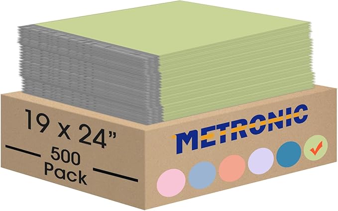 Metronic Large Poly Mailers 19x24 500 Pcs, Waterproof Shipping Bags for Clothing, Strong Adhensive Mailers Bags, Shipping Envelopes for Small Business, Tear-resistant Mailing Bags in Avocado Green