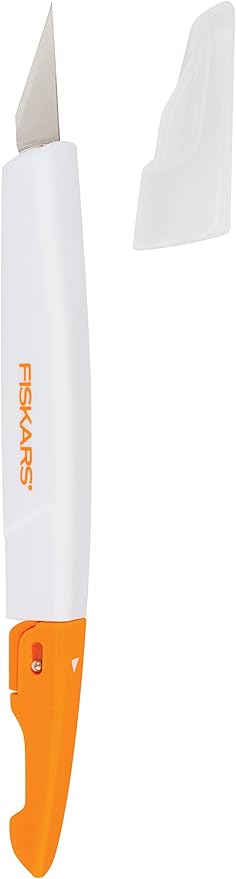 Fiskars 165110-1001 Easy Change Detail Craft Knife No. 11 blade, Orange/White