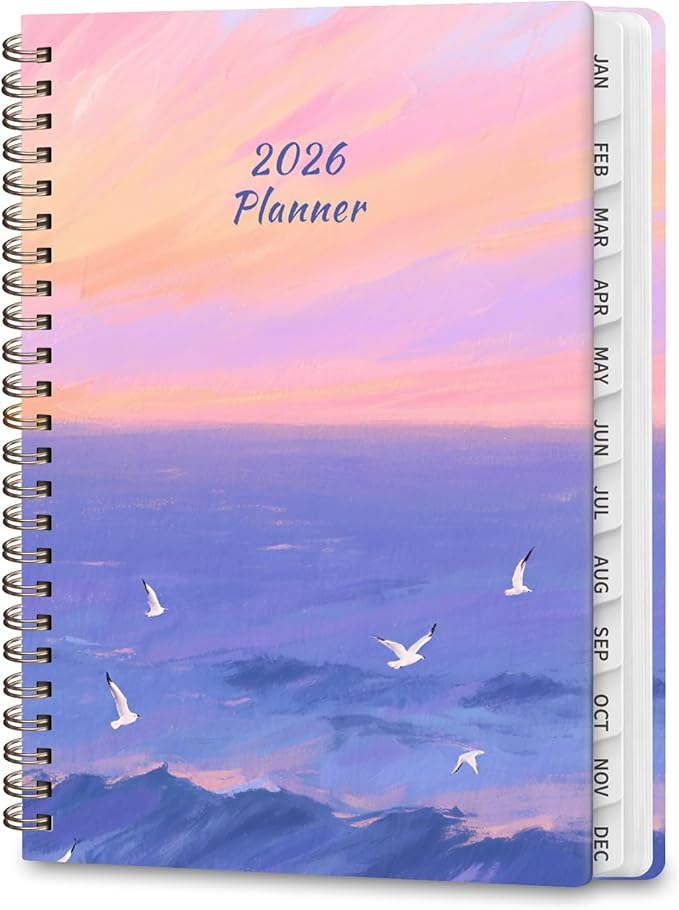 2026 Planner, Weekly and Monthly Calendar Planner Agenda, Jan 2026 - Dec 2026, Planning Academic Book, Office Desk Accessories and School Supplies - A5 (6.3'' x 8.5'')