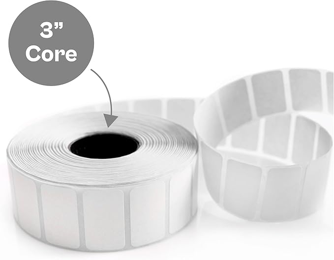 PSBM Thermal Transfer Labels, 4x2 Inch, 4 Rolls, 2875 Labels/Roll, 3 Inch Core, Perforated, Must Have Thermal Ribbon (Not Included)
