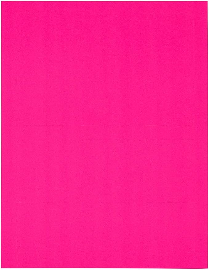 JAM PAPER Product & Container Labels - Square - 2 x 2 - Neon Pink - 120/Pack
