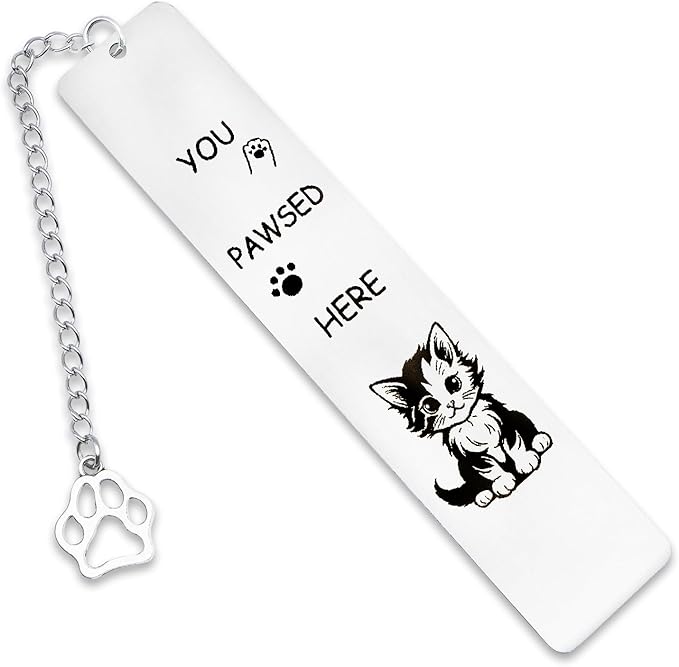 Cat Gifts for Women Men Cat Bookmark for Cat Lovers Book Lover Funny Cute Cat Bookmarks Birthday Christmas Stocking Stuffers for Teen Girls Boys Valentine Pet Day Gift for Bookish Book Accessories