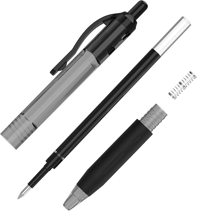 EYEYE G-103 10 Pack Retractable Gel Pens 0.5mm, Black Ink Pen Extra Fine Point Quick Dry, 0.5 mm Ballpoint Pen Fine Point Smooth Writing Pens for for Office School Supplies