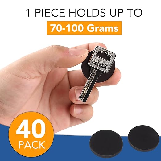 DIYMAG 90Pcs Magnetic Dot with Self Adhesive, Round Magnets Magnetic Tape Flexible Magnet Sheets with Adhesive for Crafts, Photos and Die Storage Easy Peel and Stick, 1.2 x 0.08inch