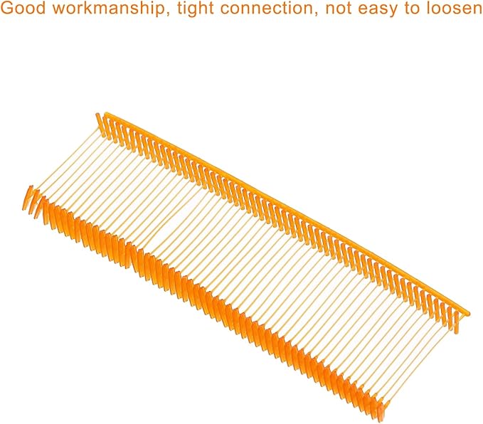 MECCANIXITY Standard Tagging Fasteners,Plastic Regular,Standard Label Gun Price Tagging Barbs for Garment Price Tag Label Tagging Barbs 25mm/1 Inch,Pack of 1000 Orange