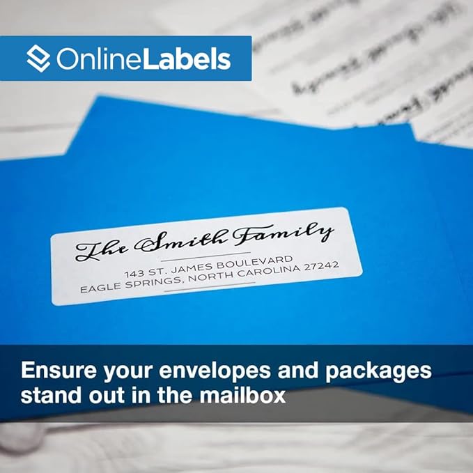 Customizable Address Labels - 4 x 1.33 - Permanent, White Matte - Mailing, Barcoding - Pack of 14,000 Labels, 1,000 Sheets - Inkjet/Laser Printers - Online Labels