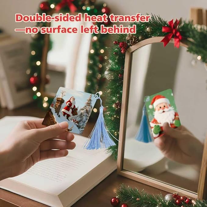 Sublimation Bookmarks Blank Aluminum 10 PCS 2.5x3.5 Inch Metal 1MM Thick Larger for Double-Side Heat Transfer