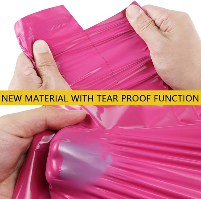 UCGOU Poly Mailers 19x24 Inch Hot Pink 50 Pack Extra Large Shipping Bags Strong Thick Mailing Envelopes Self Seal Adhesive Waterproof and Tear Proof Boutique Postal for Clothing Quilt and More