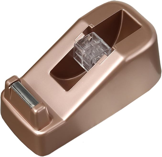 Basics Desktop Tape Dispenser, Office Desk Tape Dispenser, Heavy Duty Desk Accessories Office Tape Dispensers, Weighted Non-Skid Base,Ideal for Home, Office, School, or Business