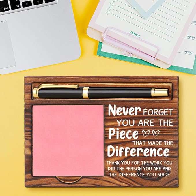 llxxeyopqdxz Appreciation Gifts for Mentor, New Job Gifts for Mentor, Thank You Appreciation Gifts for Mentor, Inspirational Quote for Desk Self-Stick Note Pad Holders YB356