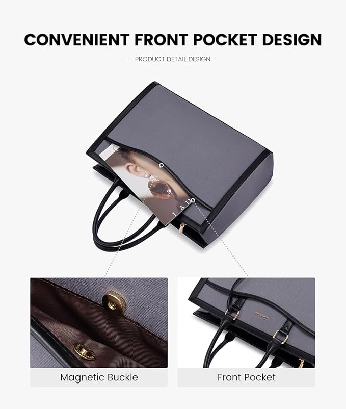 LOVEVOOK Laptop Tote Bag for Women, Office Work Bag Briefcase fit for 15.6 inch Laptop, Large Capacity Teacher Bag Handbag