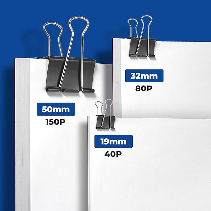 Eclirgan 144-Pack Small Binder Clips in 12 Boxes,Thick Metal Paper Clamp Set with Folding/Reusable/Rust-Resistant,0.7-Inch Mini Paper Binder Clip for Teachers/Students/Business