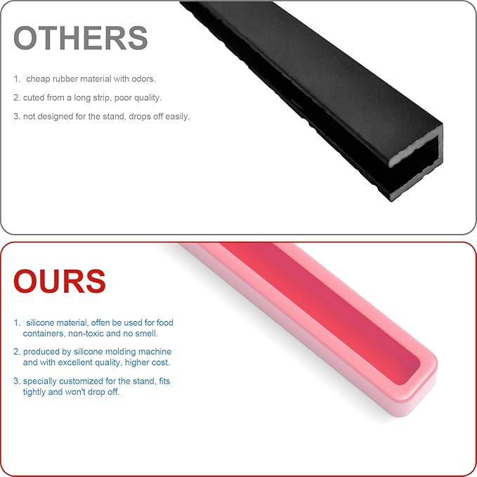 WINFFOR Comfortable Computer Keyboard Stand - Ergonomic Keyboard Riser Acrylic Tilted Keyboard Holder for Easy Typing&Working at Home Office - Fits All Keyboard Sizes - 17'' Wide (Crystal Clear)