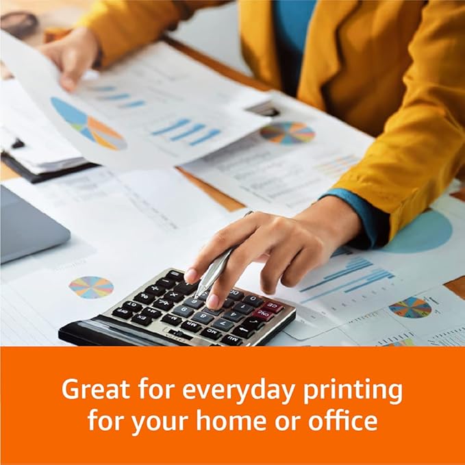 Amazon Basics Multipurpose Copy Printer Paper, 8.5 x 11 Inches, 20 lb, 1 Ream, (500 Sheets), 92 Bright, White