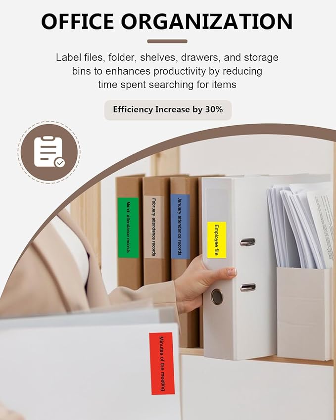 Multi-Color Tze 24mm 0.94" Label Tape Compatible for Brother P Touch Tz Tape Laminated 1 Inch Refills for PTouch PT-D600 PT-D610BT PT-P710BT PTP750W, White/Clear/Red/Blue/Yellow/Green, 6 Pack