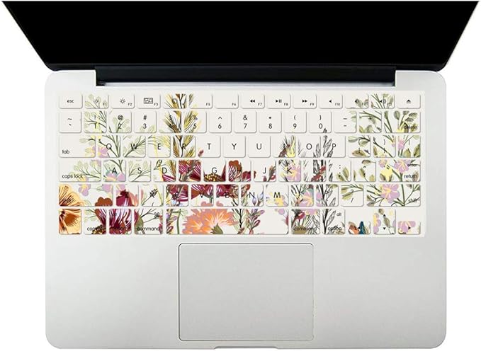 Case Compatible with MacBook Retina 12 Inch(Model A1534, Release 2017 2016 2015),Plastic Hard Shell Protective Cover & Keyboard Skin for MacBook 12 Inch with Retina Display - Flower