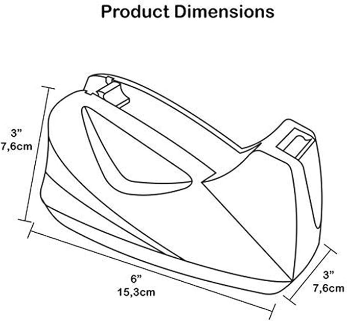 Acrimet Premium Desktop Tape Dispenser, Plastic, Non-Skid Base (Heavy Duty) (Platinum Silver Color)