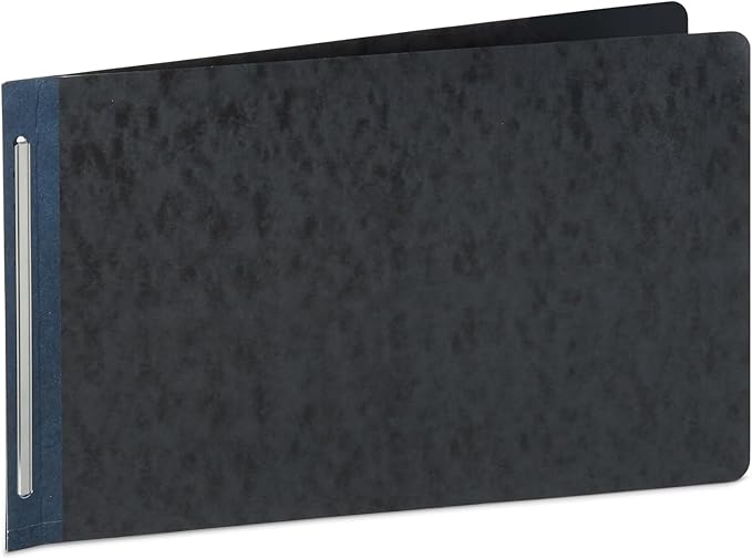 Blue Summit 10 Pressboard Report Covers with Fasteners, 11x17 Folder for Blueprints, 11 x 17 File Folder Tabloid Size Press Board Report Cover, 3” Capacity, 10 Pack, Black