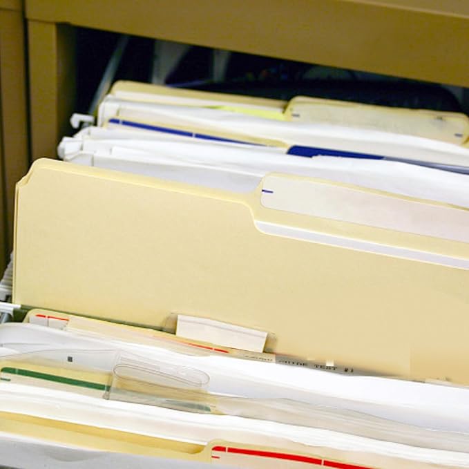 File Folder, RAZCC 250 Pack 1/3 Cut Tab File Folders Letter Size, Manila Folders, Folders with Tab, Great for Organizing and Easy File Storage