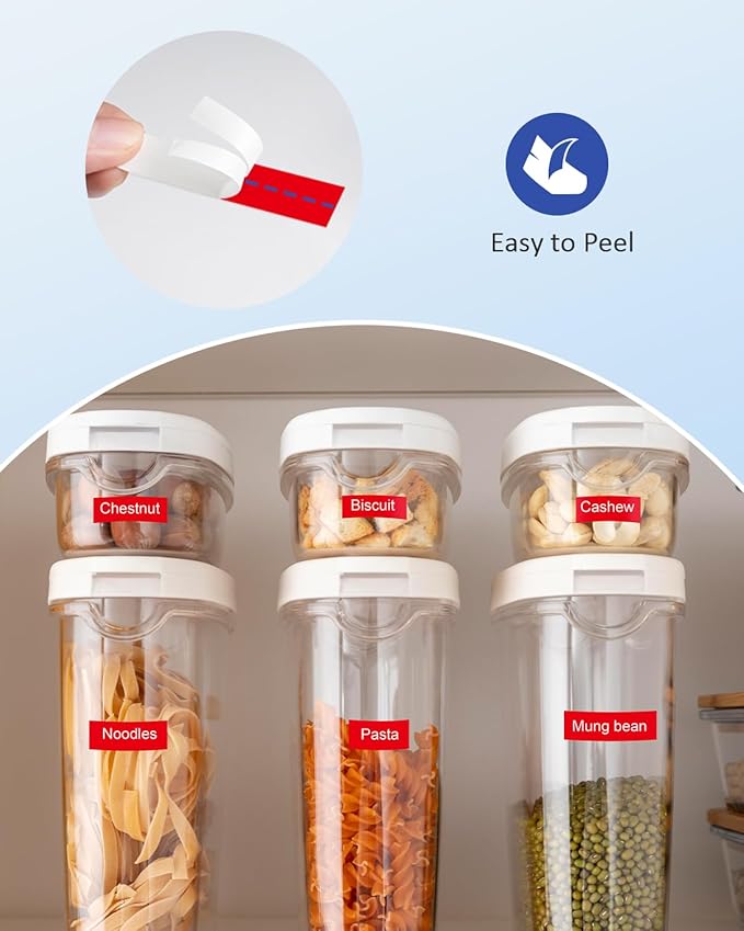 Tz Tape Tz-435 White on Red Label Tape Compatible for Brother Tze-435 Tze435 12mm 0.47 Laminated Tze 1/2 Refill Work for Brother Label Maker P-Touch PT-D210 PT-H110 PT-D220 PT-D200 PT-D400 PT-1080