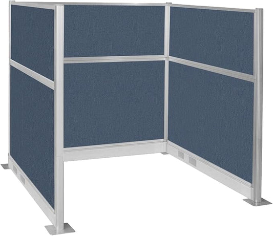 Versare Pre-Configured Hush Panel Electric Cubicle | Workstation Divider Walls | Cubicle Privacy Panels | Office Partition Walls