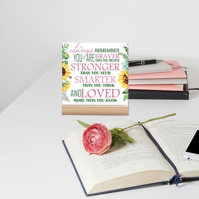 Inspirational Gifts For Women Office Desk Decor Motivational Quotes Signs You Are Loved Sign Positive Quote Plaque Encouragement Gifts For Women Work New Job Inspiration Gift For Friend