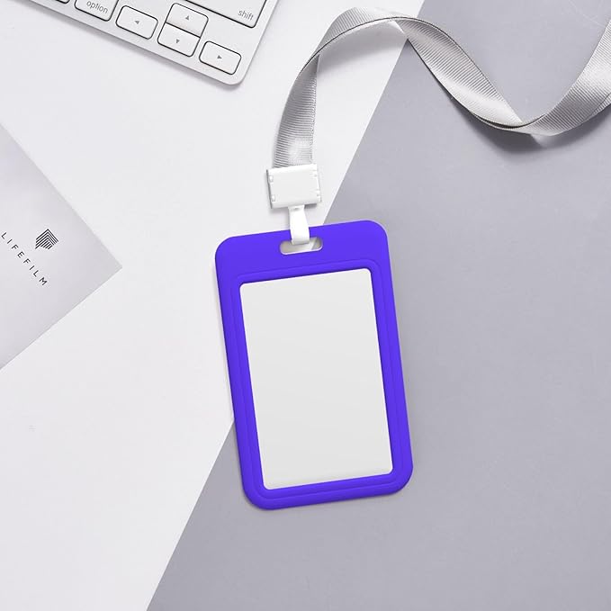 Custom Id Badge Holder Customizable Personalized Id Card with Photo Logo for Employee Work Office Staff Name Tag