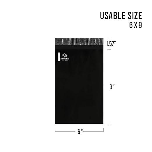 Poly Mailers 6x9 Adhesive Sealing Shipping Envelopes, Mailing Bags for clothing, books and accessories, Waterproof.