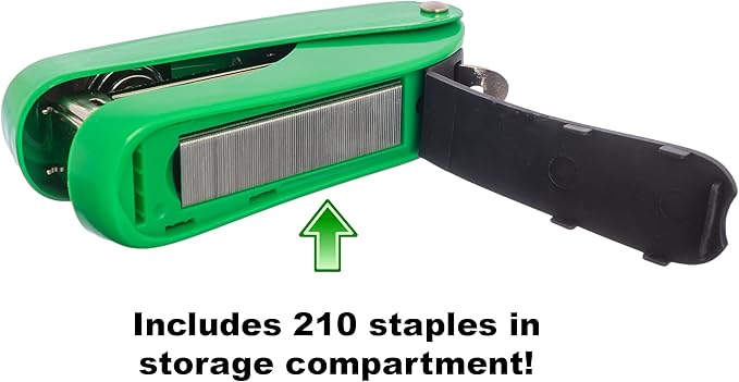 Praxxis Pro Office Supplies - Aria-Plus Half-Strip Mini Stapler - Durable, Compact, and Colorful Stapler for Office and Travel Use, Compatible with Standard 26/6 Staples, Green