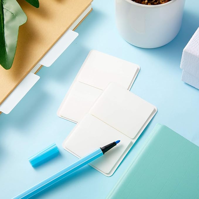 Sticky Index Tabs Page Marker Pop-up Page Flags Notes Tabs, 1.6 x 2 Inch, White (400 Pieces)