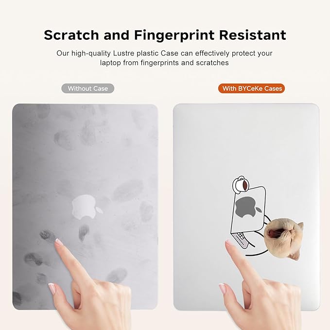 Compatible with MacBook Air 13.6 inch Case 2022-2025 M4 A3240 M3 A3113 M2 A2681,for Mac Air13 M4 Slim Sturdy Pattern Plastic Hard Shell&Keyboard Cover for MacBook Air 13.6 Print Cases,Cute Cat