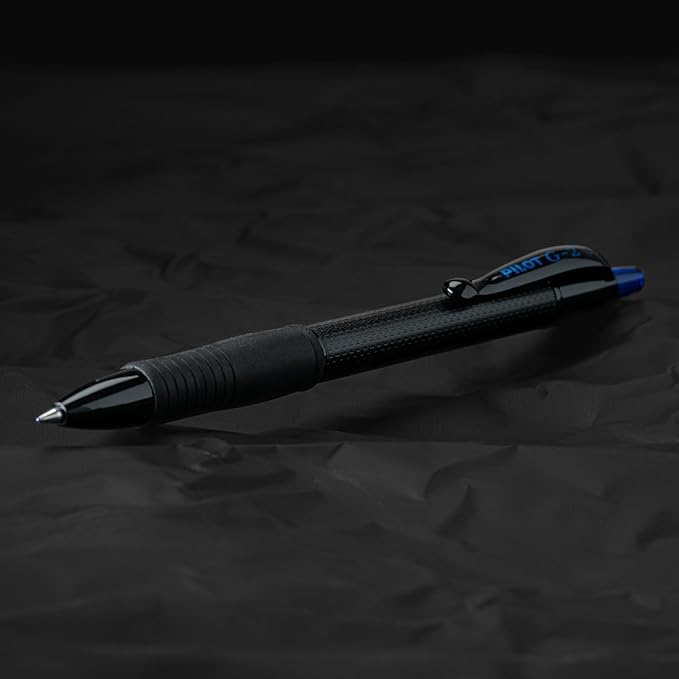 PILOT, G2 Edge Blue Premium Gel Roller Pens, Sensory Writing Experience, 8ct box, Fine Point 0.7 mm