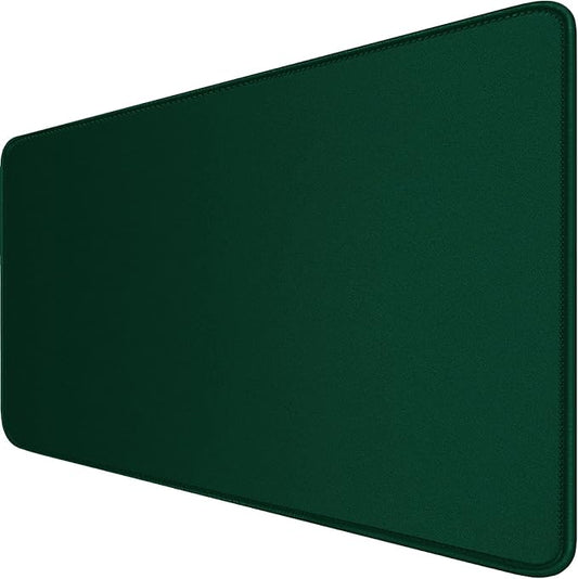Gaming Mouse Pad with Stitched Edges, Durable Non-Slip Natural Rubber Base, Waterproof Computer Keyboard Pad Mat for Esports Pros/Gamer/Desktop/Office/Home - Green