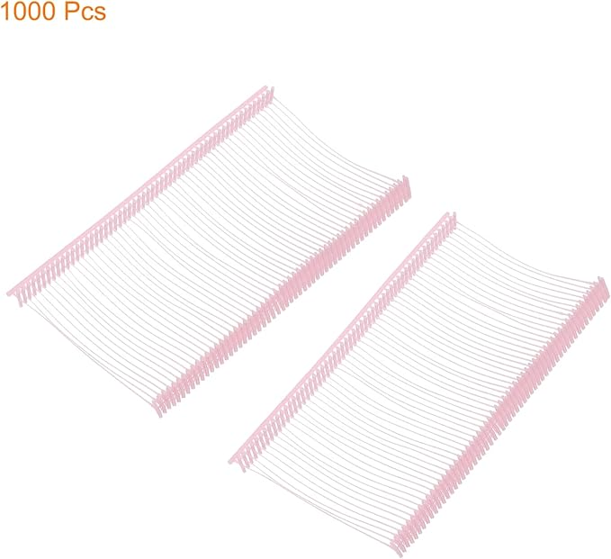 MECCANIXITY Standard Tagging Fasteners,Plastic Regular,Standard Label Gun Price Tagging Barbs for Garment Price Tag Label Tagging Barbs 50mm/2 Inch,Pack of 1000 Pink