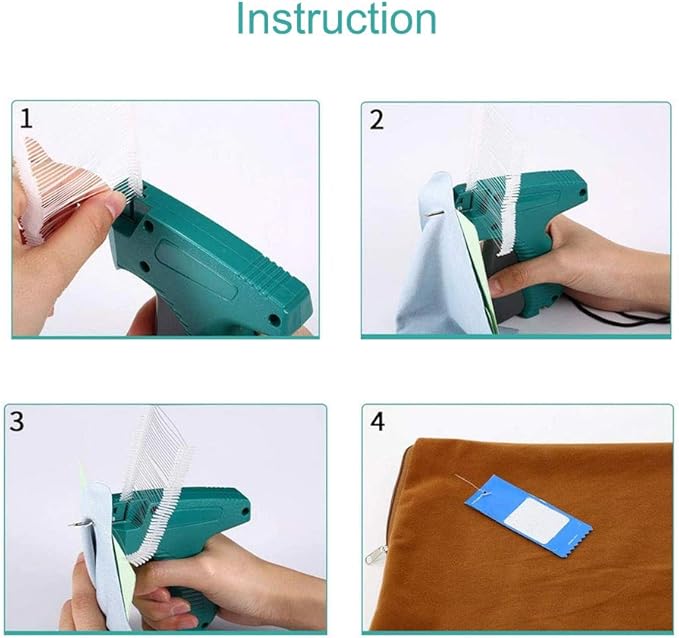 1 Inch Standard Tagging Attachments, 5000 Pieces, 50 Per Clip (Transparent Color)