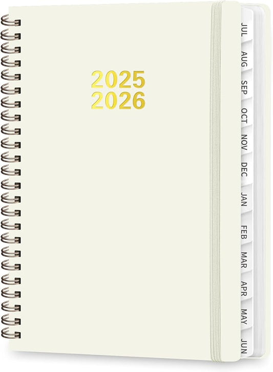 Planner 2025-2026, Weekly and Monthly Calendar Academic Planner (July 2025 - June 2026), Hardcover Teacher School Student Agenda with Tabs, Ideal for School Office Supplies, A5 (6.3" x 8.5")
