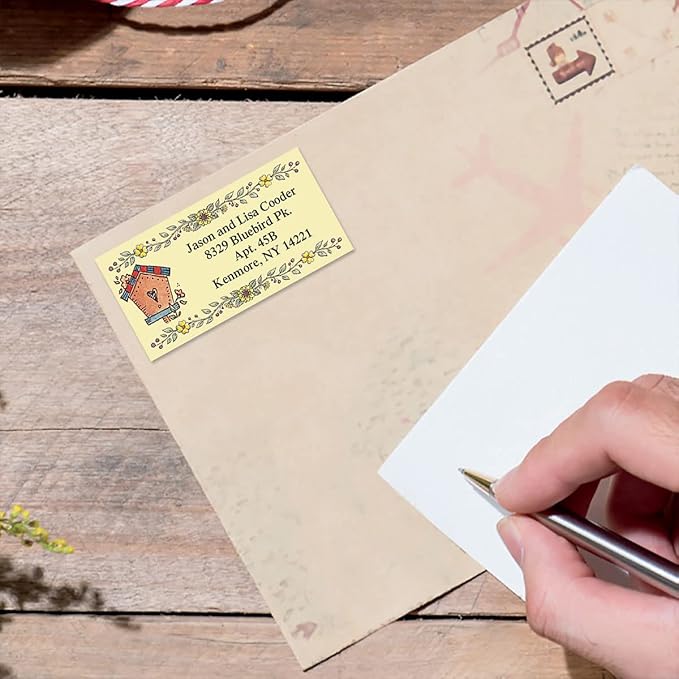 Colorful Images A Season at Home Return Address Mailing Labels, Personalize with Name & Addresses, Set of 144 Self Adhesive, Easy Peel Flat Label Sheets, 1 ⅛ x 2 ¼”, 12 Designs