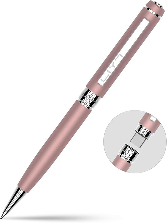 3 in1Luxury Rollerball Pen，USB-C，USB Flash Drive，with Pen Design, with Smooth Writing, Medium Point Black Ink，Portable Memory Stick, Compatible with Laptop,Smartphones (Pink, 32, GB)