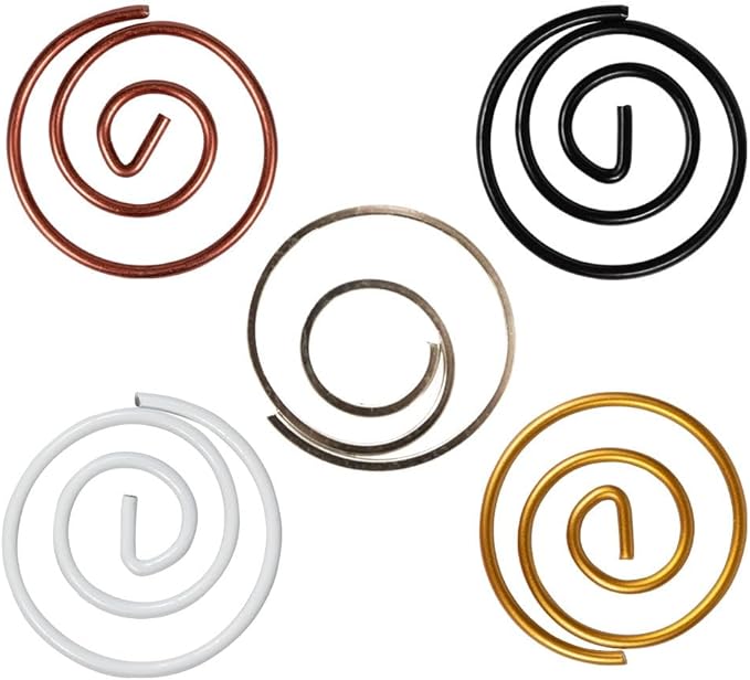 JAM PAPER Circular Paper Clips - Round Paperclips - Business Assortment - 250/Pack