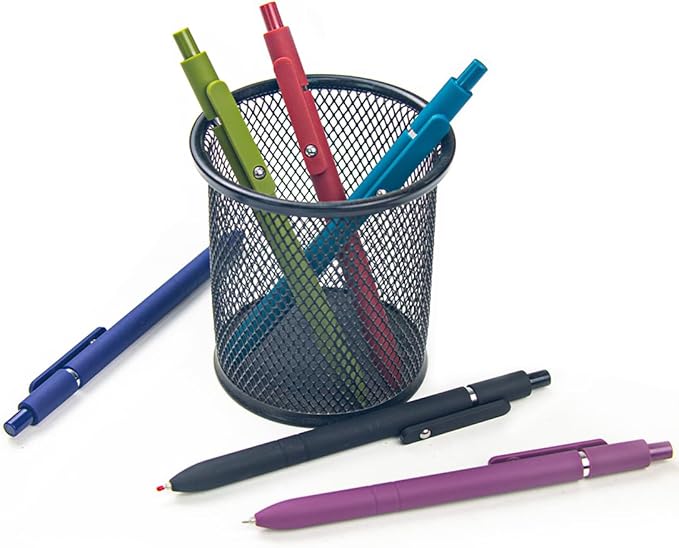 ELANE 6 Pcs Colorful Gel Pens,0.5mm Fine Point Quick Dry Black Ink Pen for Journaling Note Taking Writing, High-End Series Pens for Gifts for Doctor Nurse Teacher Students (Vintage-6pcs)