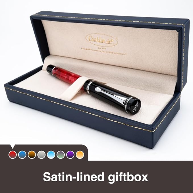 Conklin Duragraph Fountain Pen Red Nights - Flex Nib, Dynamic Writing Tool with Bold Red Finish