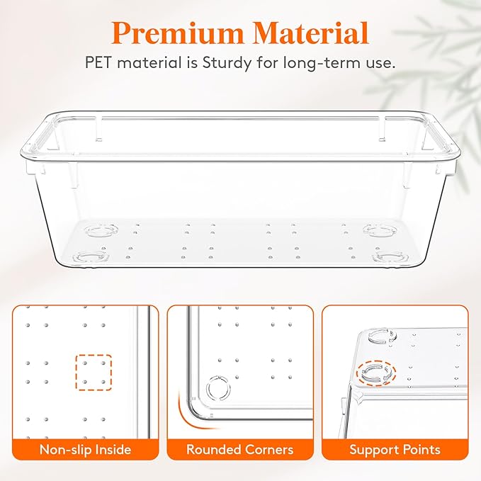 Lifewit 12 Pcs Large Bathroom Drawer Organizers, 3 Sizes Clear Plastic Storage Organizer Trays for Make Up, Kitchen Utensils, Vanity Accessories in Bathroom/Office/Dresser Organization