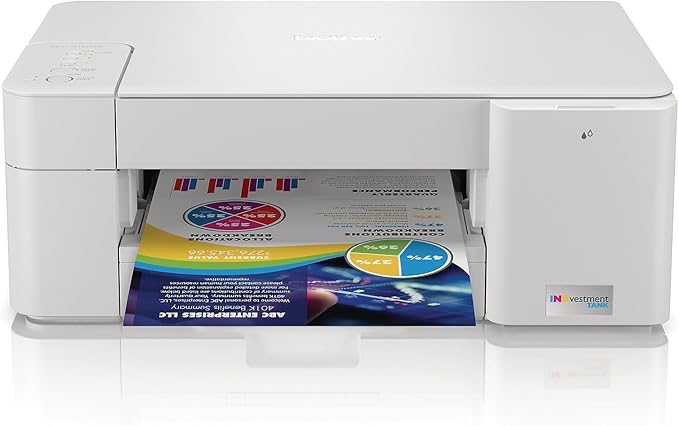 Brother MFC-J1205W INKvestment -Tank Wireless Multi-Function Color Inkjet Printer with Up to 1-Year in Box, Works with Alexa