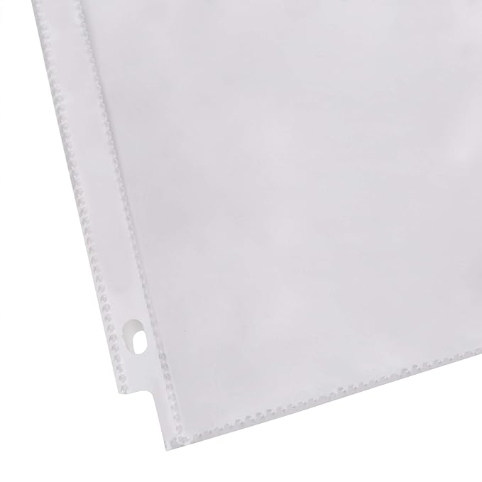 Amazon Basics Sheet Protectors for 3 Ring Binder, Heavyweight, Polypropylene, 8.5 x 11 Inch, 500-Pack, Clear