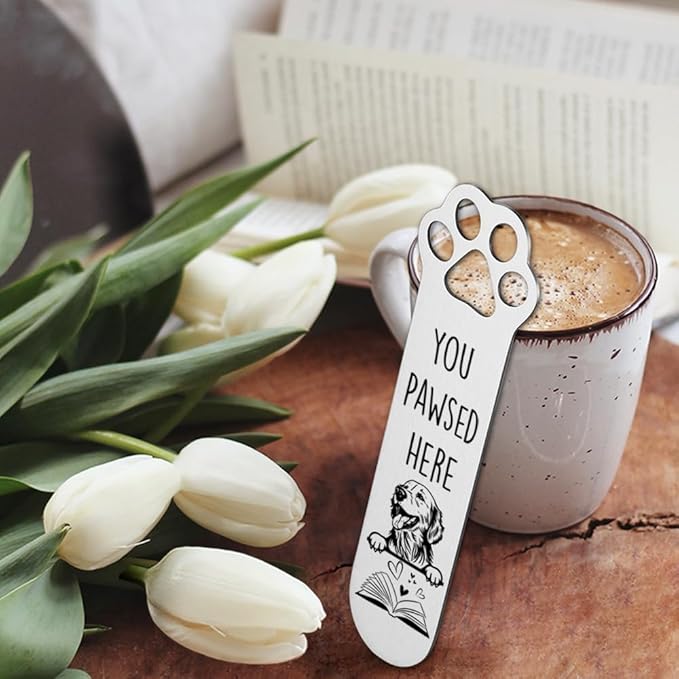FOKCBOCM Golden Retriever Gifts, Golden Retriever Dog Bookmark for Golden Retrieve Dog Lover Book Lovers Bookworm Bookish Nerd, Bookmark Dog Lover, Book Club Gifts for Reader Dog Owner Lover-DX121