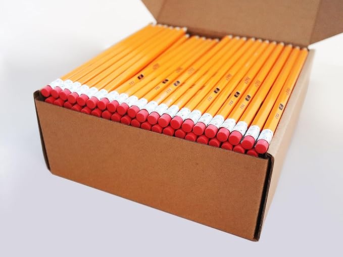 S & E TEACHER'S EDITION 360pcs Pre-sharpened Pencils with eraser top, No.2 pencils #2 HB pencil, Golf, Classroom, Pew, Back to school, 360 counts per box