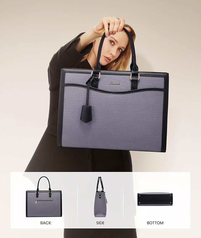 LOVEVOOK Laptop Tote Bag for Women, Office Work Bag Briefcase fit for 15.6 inch Laptop, Large Capacity Teacher Bag Handbag